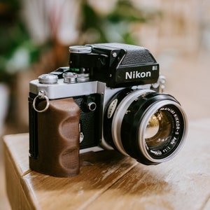 Wood Grip for Nikon F2 with Arca Swiss mount | 3D Printed Wood | image 5