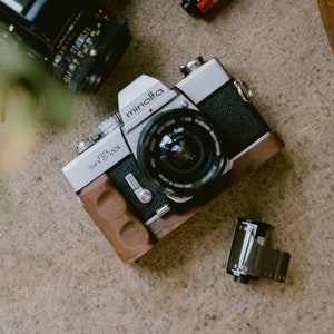 Wood Grip for Minolta SRT 201, 202, 200, 101, 100 ect  with Arca Swiss mount | 3D Printed Wood |