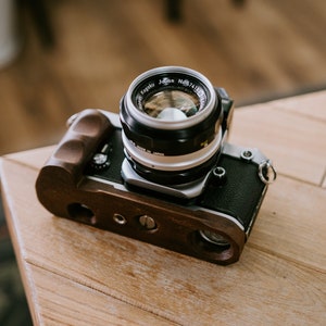 Wood Grip for Nikon F2 with Arca Swiss mount | 3D Printed Wood | image 7