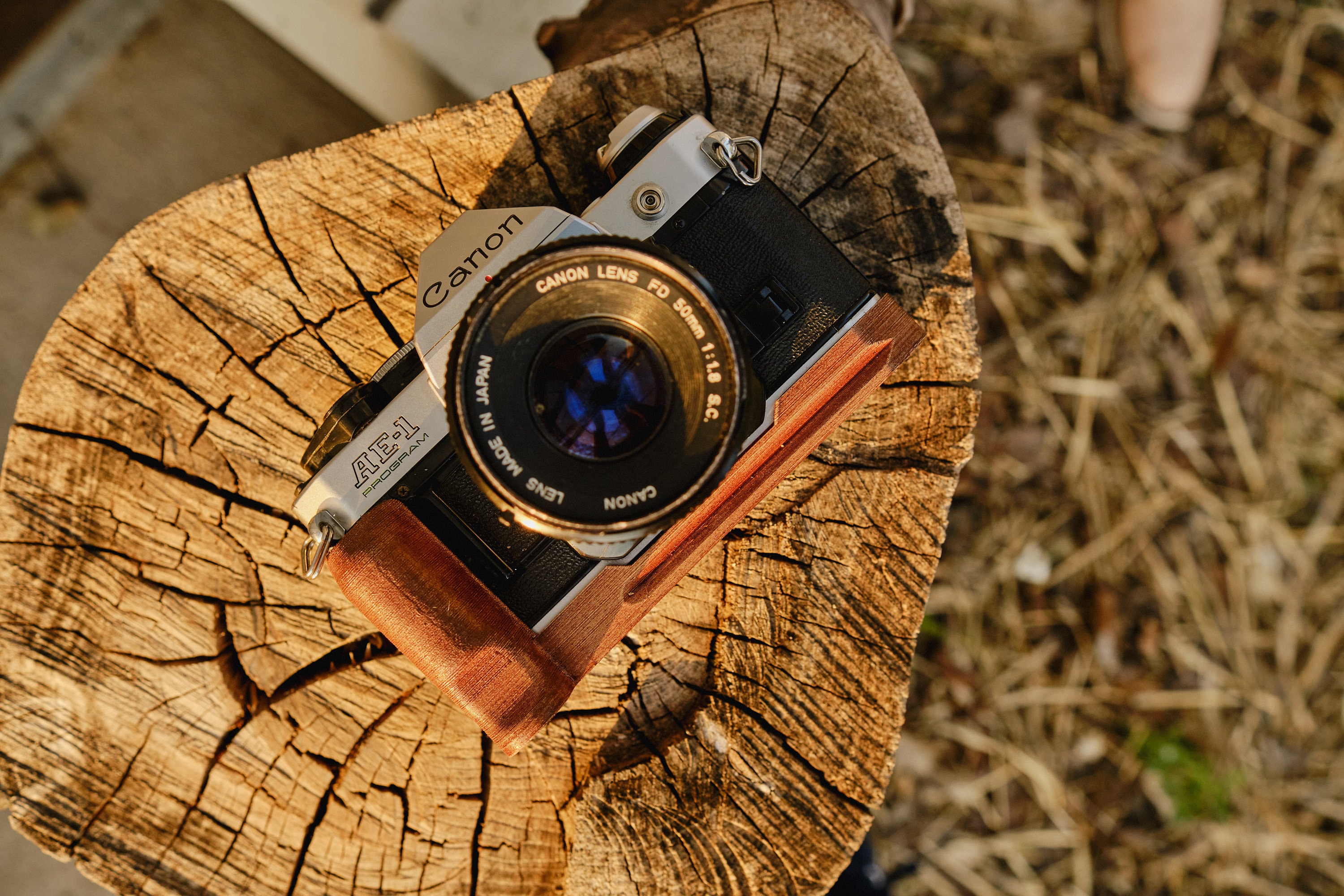 Wood Grip for Canon AE1 With Arca Swiss Mount 3D Printed Etsy