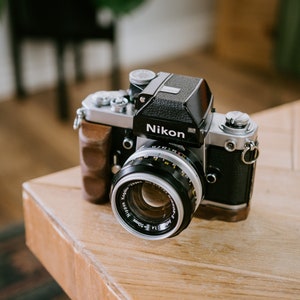Wood Grip for Nikon F2 with Arca Swiss mount | 3D Printed Wood | image 2