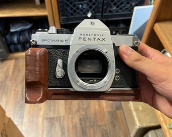 Wood Grip for Pentax K1000 and Spotmatic With Arca Swiss Mount