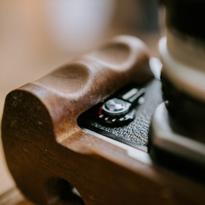 Wood Grip for Nikon F2 with Arca Swiss mount | 3D Printed Wood | image 4