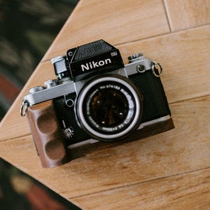 Wood Grip for Nikon F2 with Arca Swiss mount | 3D Printed Wood | image 8