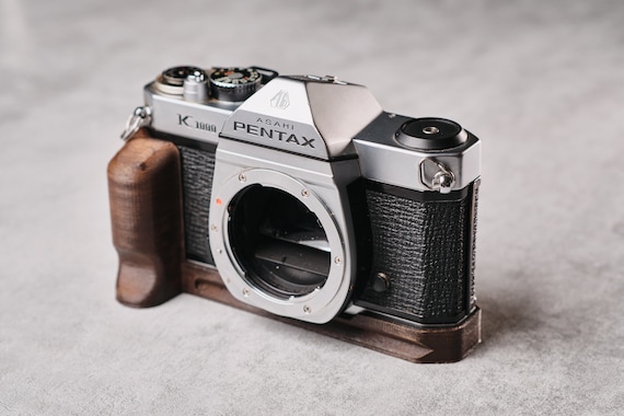 Wood Grip for Pentax K1000 and Spotmatic With Arca Swiss Mount