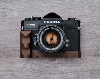 Wood Grip for Fujica ST 701, 705, 801, 901 with Arca Swiss mount | 3D Printed Wood |