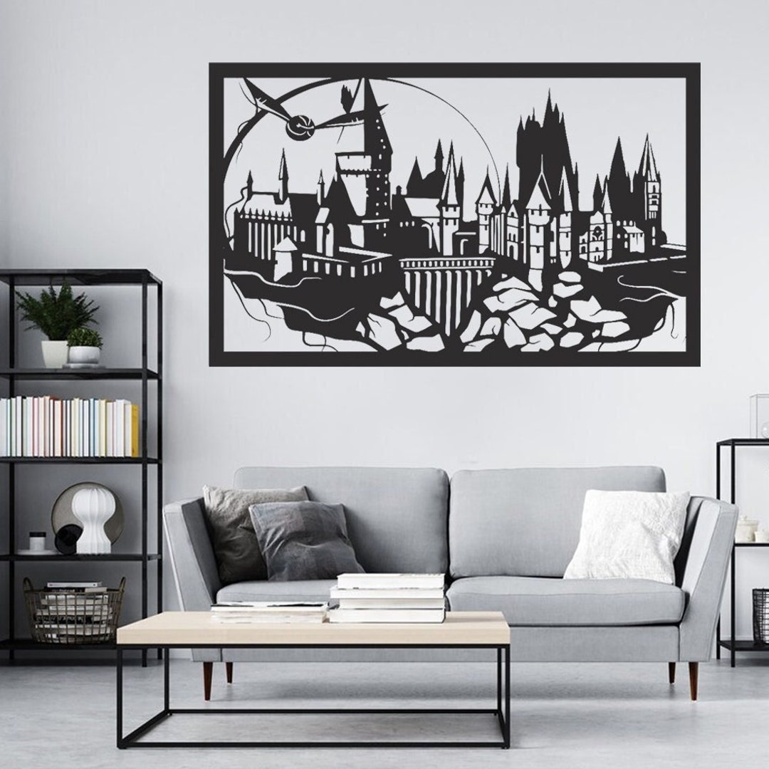 Harry Potter Wall Art Harry Potter Metal Wall Decor Harry Etsy
