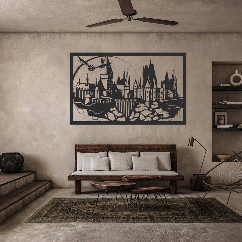 Harry Potter Wall Art Harry Potter Metal Wall Decor Harry Etsy