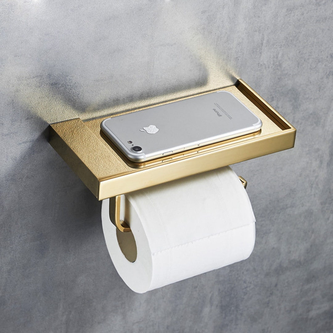 Toilet Paper Holder With Phone Stand, Luxury Toilet Roll Holder