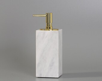 200ml Luxurious Natural Marble Soap Dispenser ,Marble Liquid Soap Pump, Luxurious Lotion Pump, Marble Bottle with Pump, Marble Soap Pump