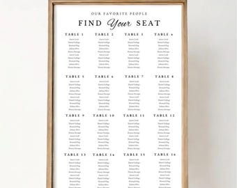 Modèle numérique de plan de table moderne