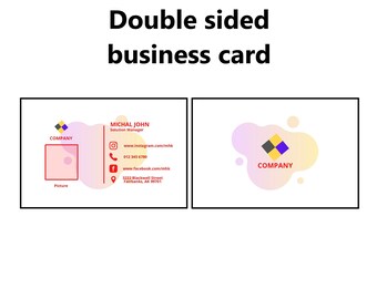 Custom Business Card | Business Cards | Business Card Design | Loyalty Card Template