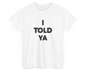 Camiseta "Te lo dije", como la que usaron Zendaya y JFK Jr. - Challengers Tee Movie