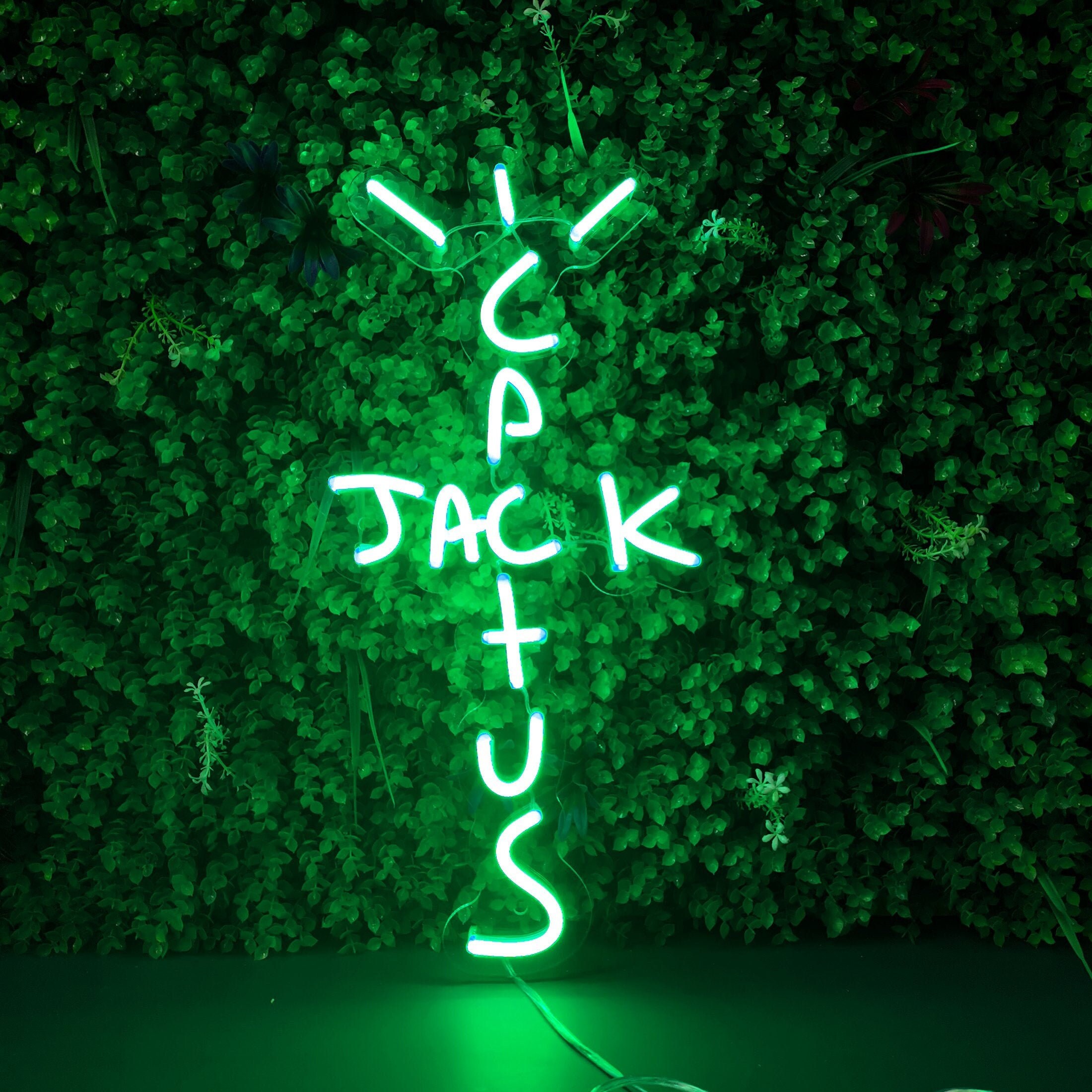CACTUS JACK Custom Neon Sign Lights Room Decor Bedroom wall Etsy