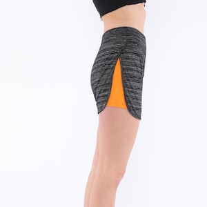 Orange Yoga Shorts – High-Waist Biker Workout Gym Shorts for Women, Squat-Proof, Quick-Dry Athleisure & Everyday Wear