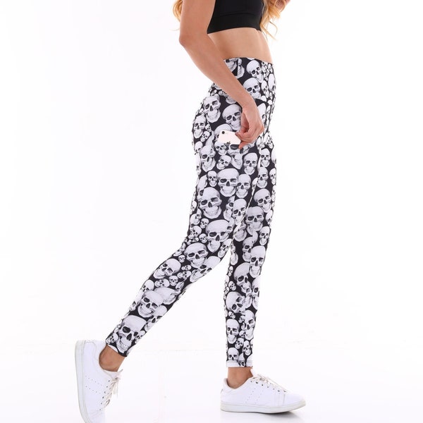 Skull Leggings Etsy