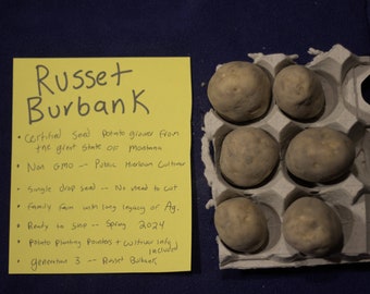 Russet Burbank Certified Seed Potatoes