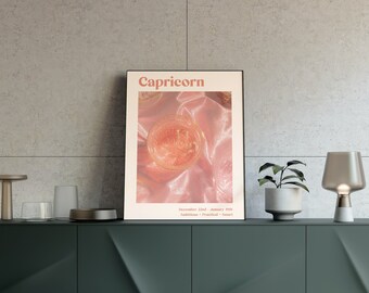 Capricorn Zodiac Sign Poster