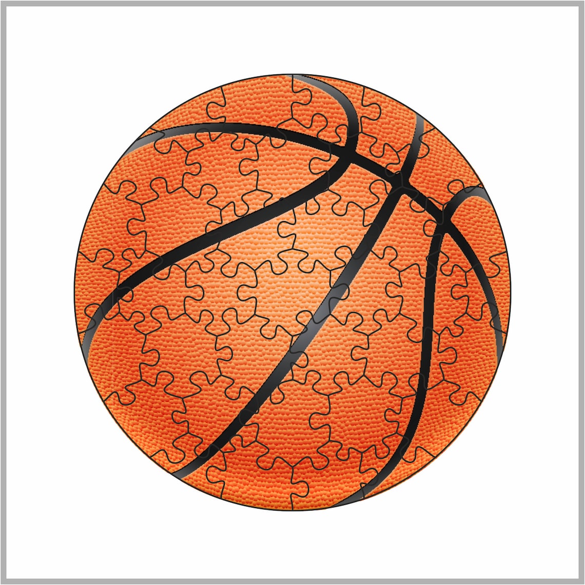 Wooden puzzles basketball Puzzle for Toddler Montessori Etsy