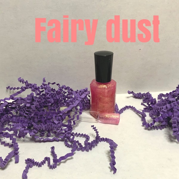 Fairy Dust Nail Polish/Nail Polish/ lil diva nail polish/Pink Nail Polish