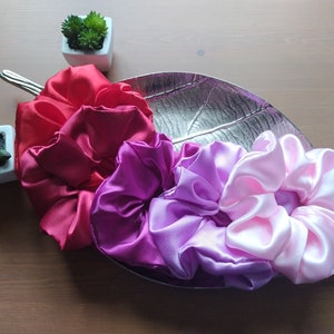 Satin scrunchie | XL | Hairband | Hair care | Gift idea | Deluxe | Mother&#39;s Day | big scrunchie | soft | lightweight