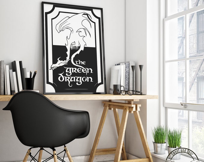 Green Dragon Pub/inn Sign - Etsy