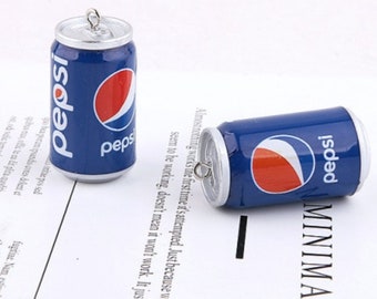 Sterling Silver 3D 10x6mm Single Can of Cola Soda Charm Sterling Silver 3D 10x6mm Single Can of Cola Soda Charm