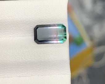 Juicy Triicolour zone combination of tourmaline from Afghanistan | UNtreated | Unheated| 4.3carat |