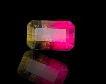 3 Carat Bi-Color Tourmaline Gemstone | Afghanistan Untreated