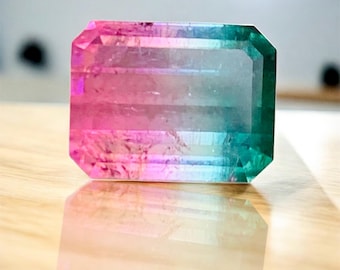 7ct Sweet Bicolor Tourmaline from Afghanistan| Untreated | Unheated