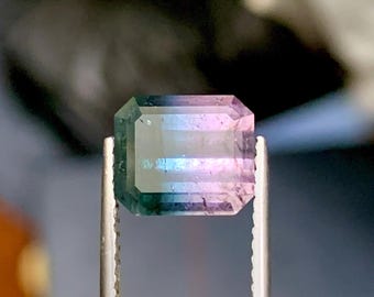 Juicy Triicolour zone combination of tourmaline from Afghanistan | UNtreated | Unheated| 4.3carat |