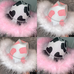 Cow Print Cowboy Party Hat | Bachelorette Parties | Birthday Gift | Concerts |  Cow Print Cowgirl Hat