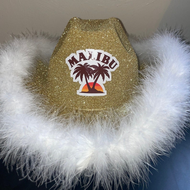 Malibu Rum Inspired Cowboy Party Hat Bachelorette Parties - Etsy