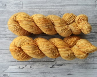 LEPRECHAUN GOLD Allrounder 4ply 100g Hand Dyed Wool Merino Sock Yarn hand-dyed sock yarn