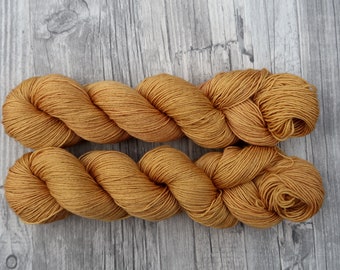 ANTIQUE GOLD SilkMerino 4ply 100g Hand-dyed wool Merino silk 400 m hand-dyed yarn Merino silk