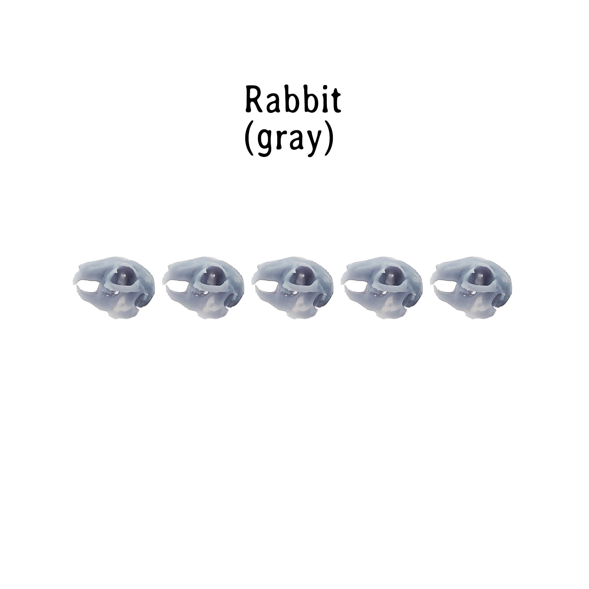 Stuffed Rabbit Skull Rabbit Skull Replica - 1:6 Scale Bunny Skull 3d Printed Hand Painted ...