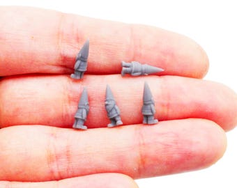 Garden Gnome MICROS Set 1:24 Scale Tiny for dice, pens, jewelry, resin model by The Scale Grail