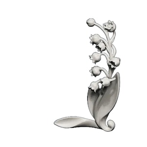 Lily of the Valley miniature diorama dollhouse figurine tiny 12mm and larger model by Skazok