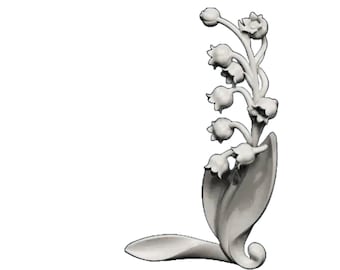Lily of the Valley miniature diorama dollhouse figurine tiny 12mm and larger model by Skazok