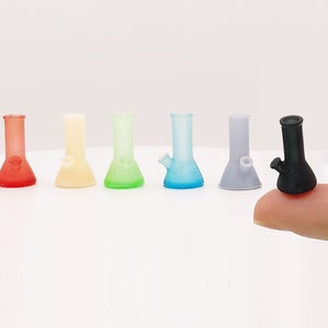 Miniature Bong, 1:12 scale water pipe, fun 420 pot accessory for action figures, toys, dollhouse, diorama, fairy garden, resin 1 bong image 1