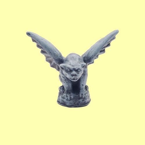Miniature Gargoyle Statue Replica 1:12 scale Gothic and Horror dioramas, gothic dollhouse. Fun action figure accessories (1 gargoyle)