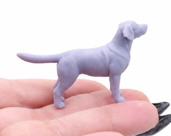 Labrador Retriever 1:24 Scale Pet Dog Miniature for Dollhouse, Diorama, Art Craft Supplies by The Scale Grail (1 Dog)