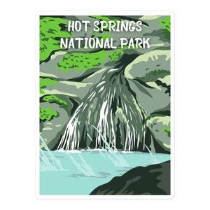 Hot Springs National Park Sticker Decal for laptop, water bottle, and more!