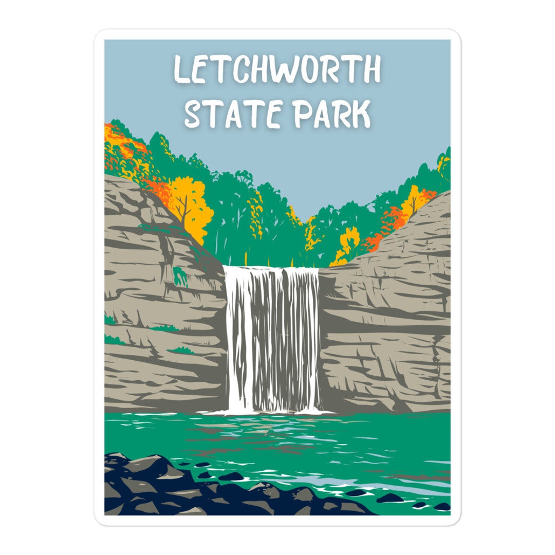 Letchworth State Park Sticker Decal for Laptop Water Bottle Etsy
