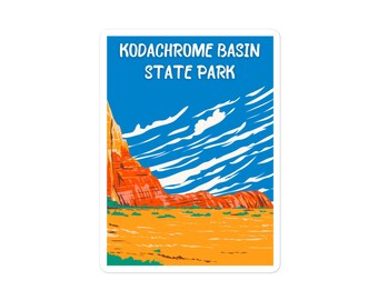 Kodachrome Basin State Park Sticker Decal for laptop, water bottle, and more!