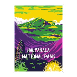 Haleakala National Park Sticker Decal for laptop, water bottle, and more!
