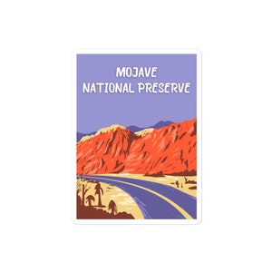 Mojave National Preserve Sticker Decal for laptop, water bottle, and more!