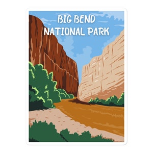 Big Bend National Park Adventure Aufkleber perfekt für Laptop, Wasserflasche und mehr!