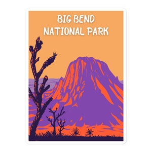 Big Bend National Park Adventure Aufkleber perfekt für Laptop, Wasserflasche und mehr!