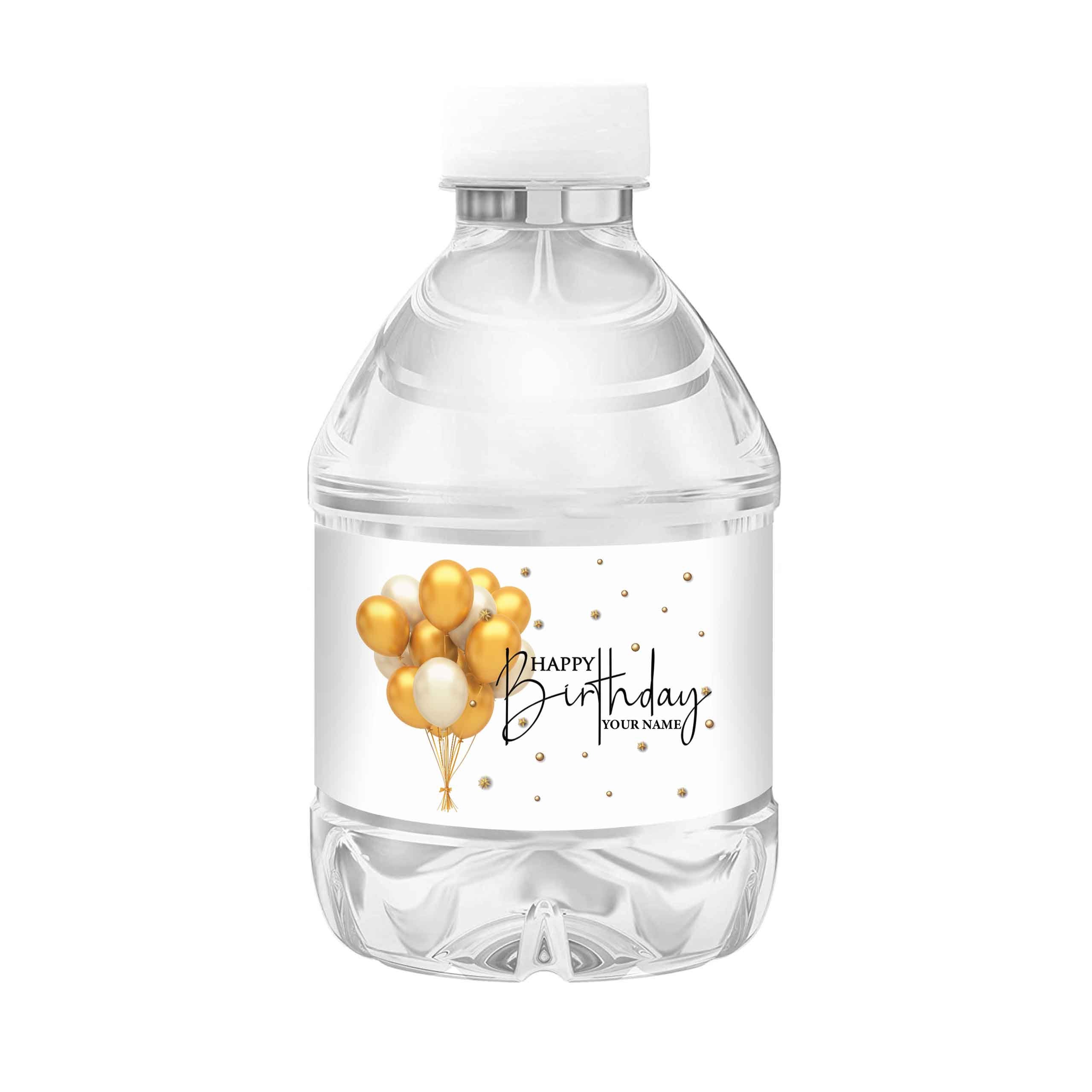 Happy Birthday Label Water Labels Water Bottle Labels | Etsy